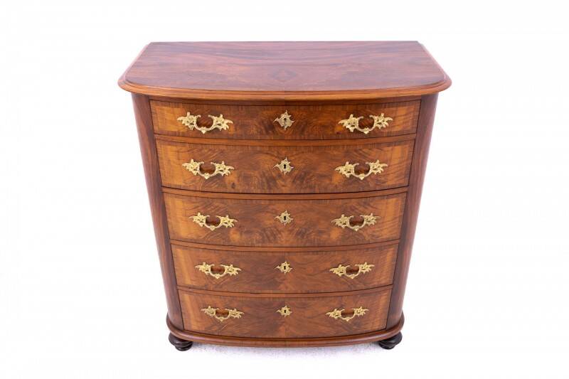 Antique chest of drawers, Northern Europe, circa 1860. After renovation.