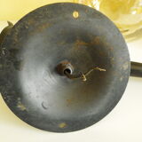 Brass patinated thick metal wall 1940