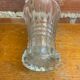 Pair Antique Clear Molded Vase Vintage Decoration #C596
