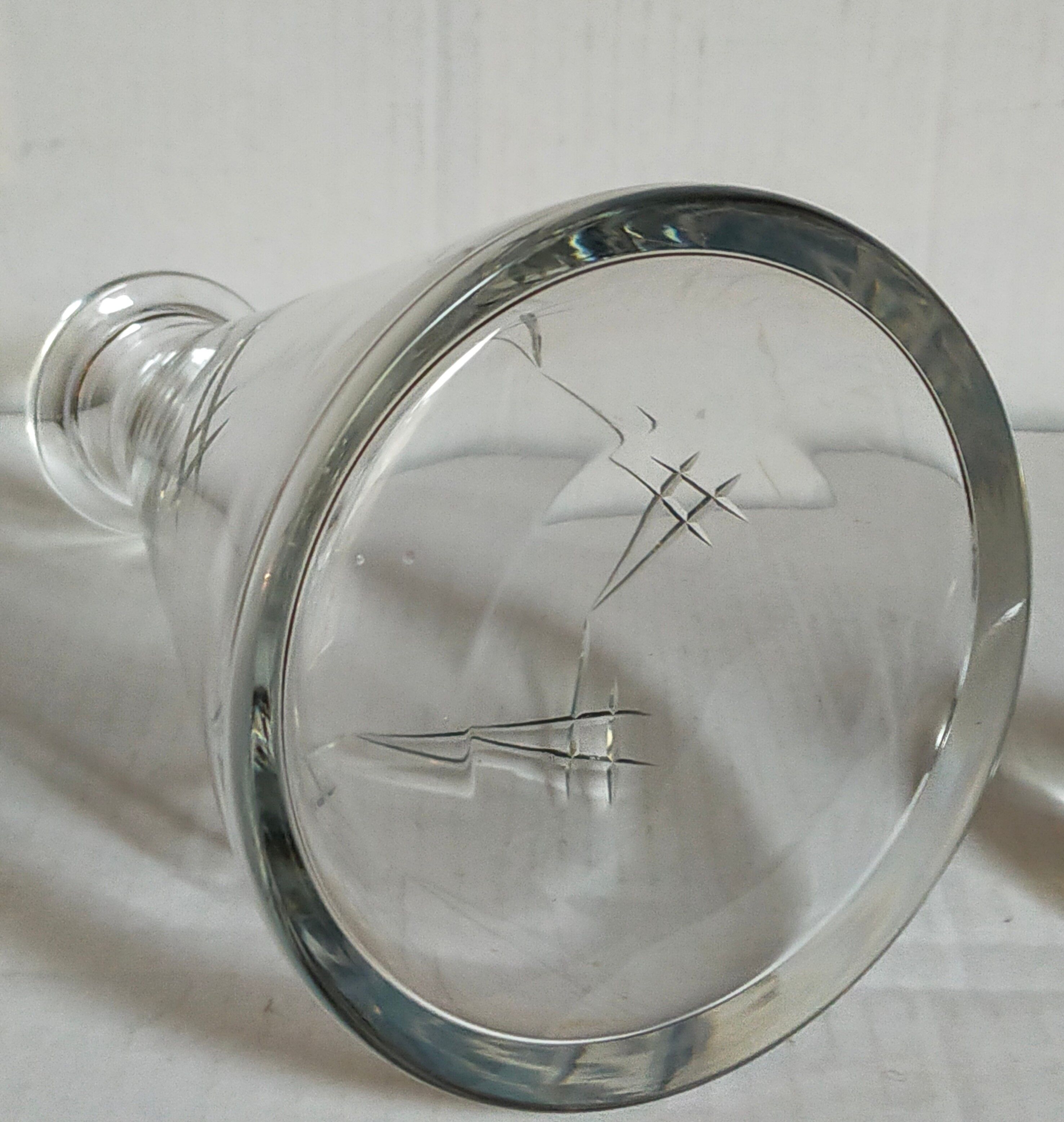 Art-Deco crystal decanter early twentieth century