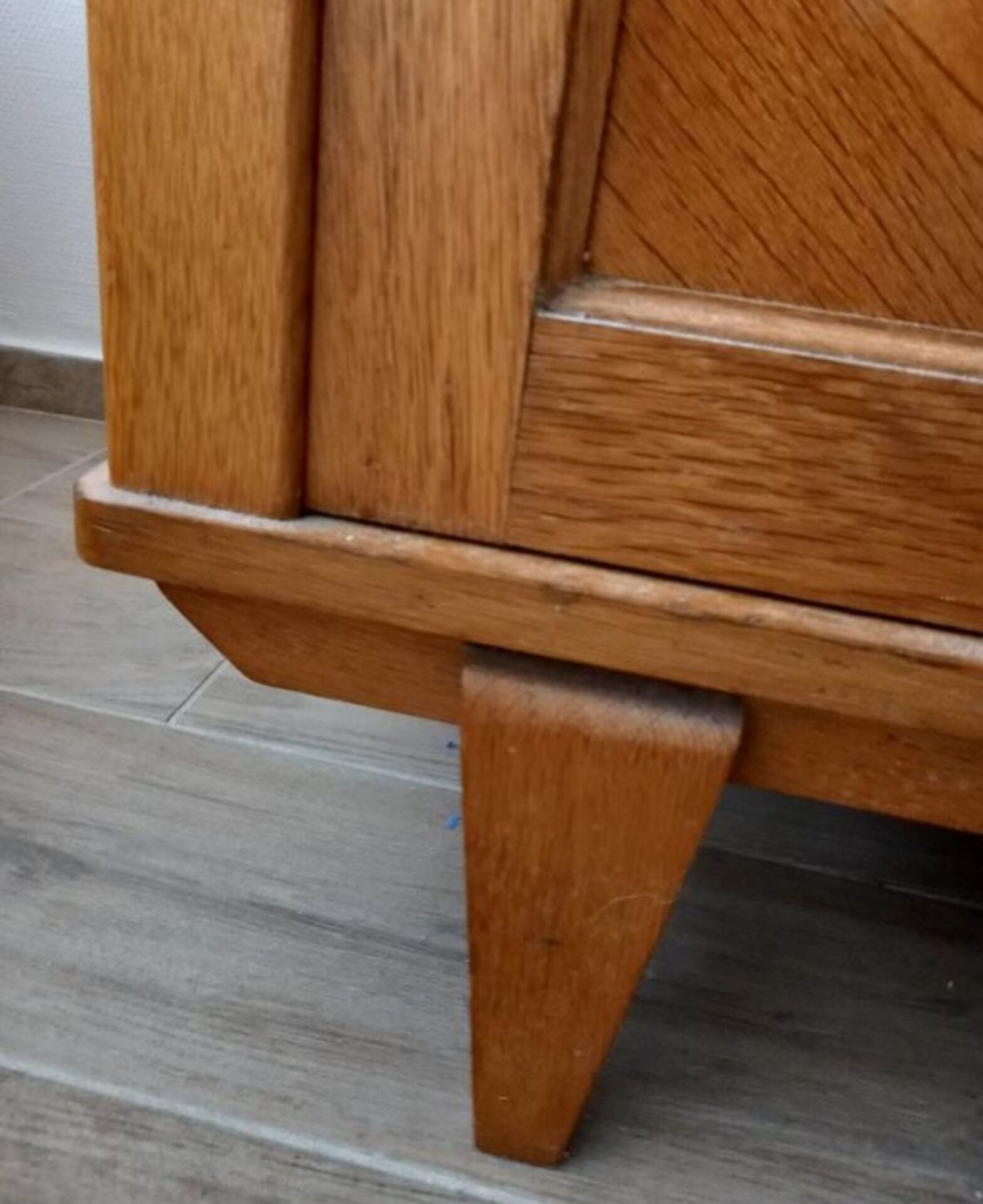 Vintage solid wood wardrobe