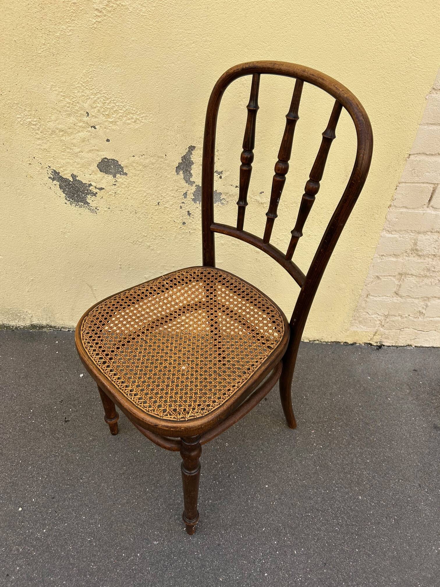 Fischel bentwood cane chair