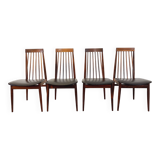 Set of 4 vintage Scandinavian style rosewood chairs from the 60s, by Ernst Martin Dettinger