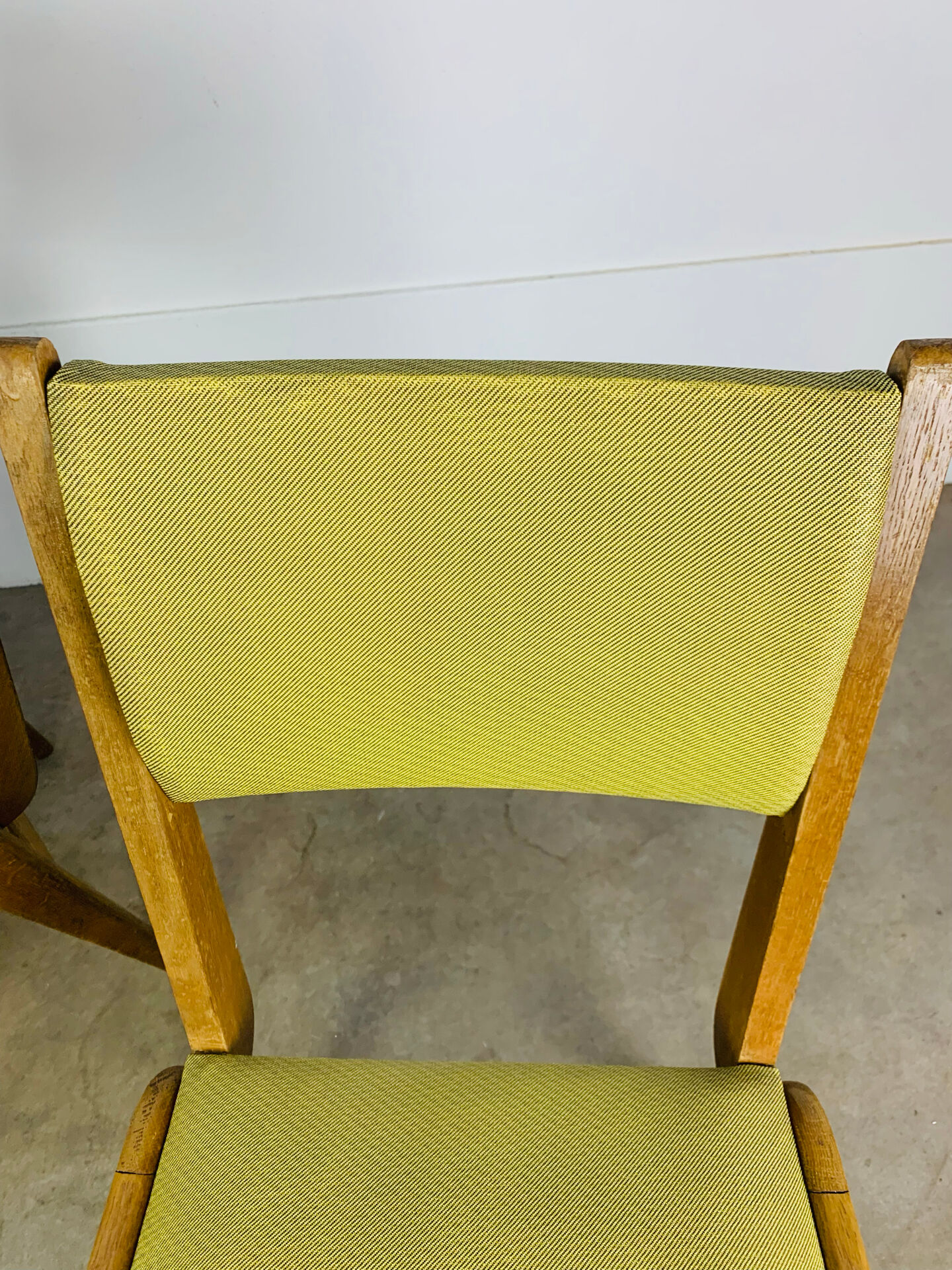 Pair of 50's style reconstruction chairs, wood