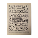 Lithograph engraving on boxing from 1928