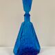Carafe Empoli en verre bleu outremer