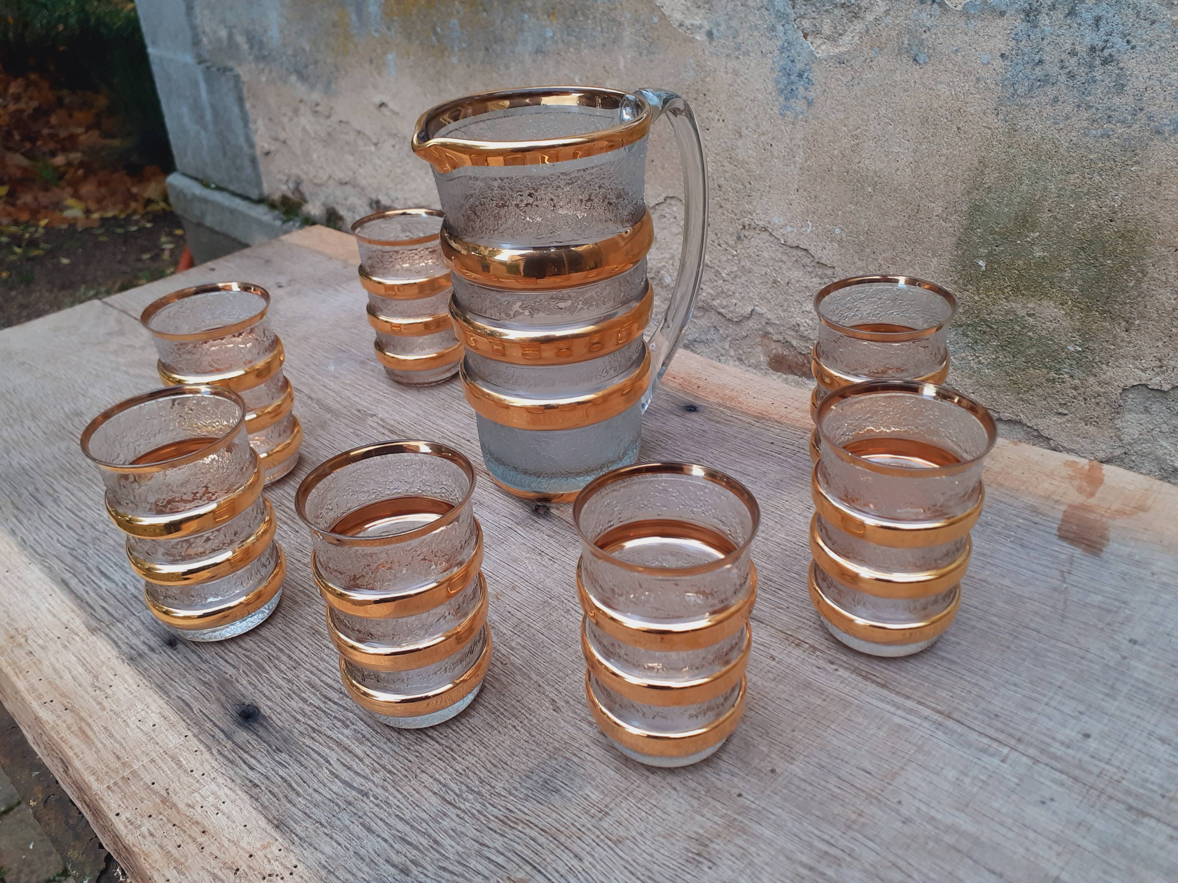 Vintage 1950s orangeade set