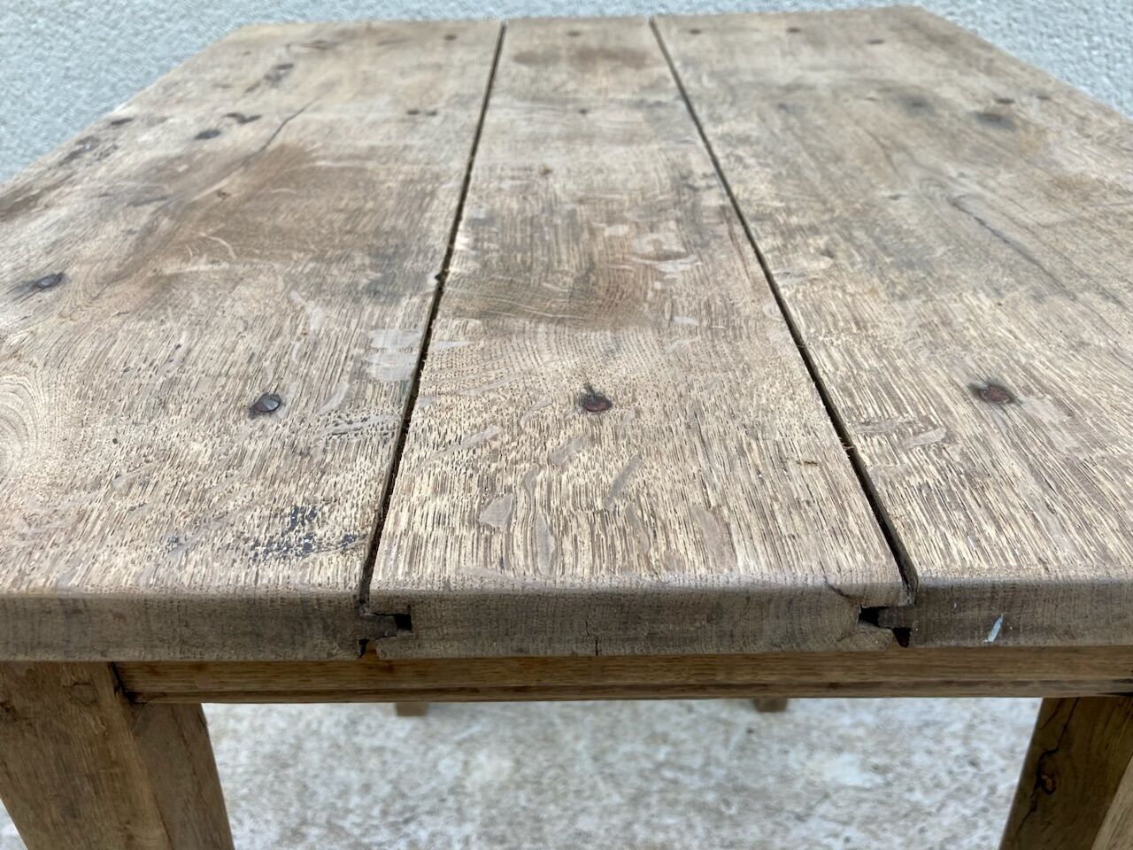 Antique solid wood table