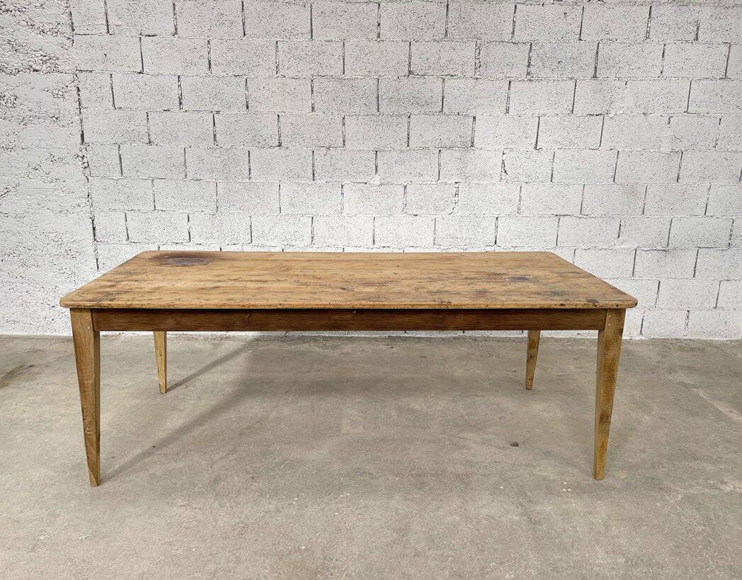 1900s pine and oak farmhouse table
