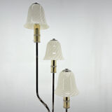 Italian Chrome & Murano Glass 'Magic Mushrooms' Floor Lamp, 1970's
