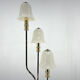 Italian Chrome & Murano Glass 'Magic Mushrooms' Floor Lamp, 1970's