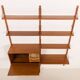 Poul Cadovius wall unit with a bureau and a desk shelf for Cado, 1960s