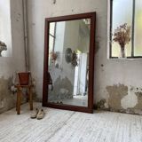 Late 19th XL wooden mirror