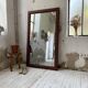Late 19th century XL wooden mirror