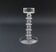 Vintage candlestick in mouth-blown clear glass