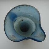 Vase with handle and spout Scavo Seguso Vetri d'Arte iridescent glass Murano 1950