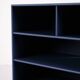 Montana bookcase – blue – 4 shelves