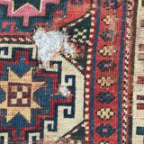 Tapis ancien caucasien kazak couloir 102x274 cm