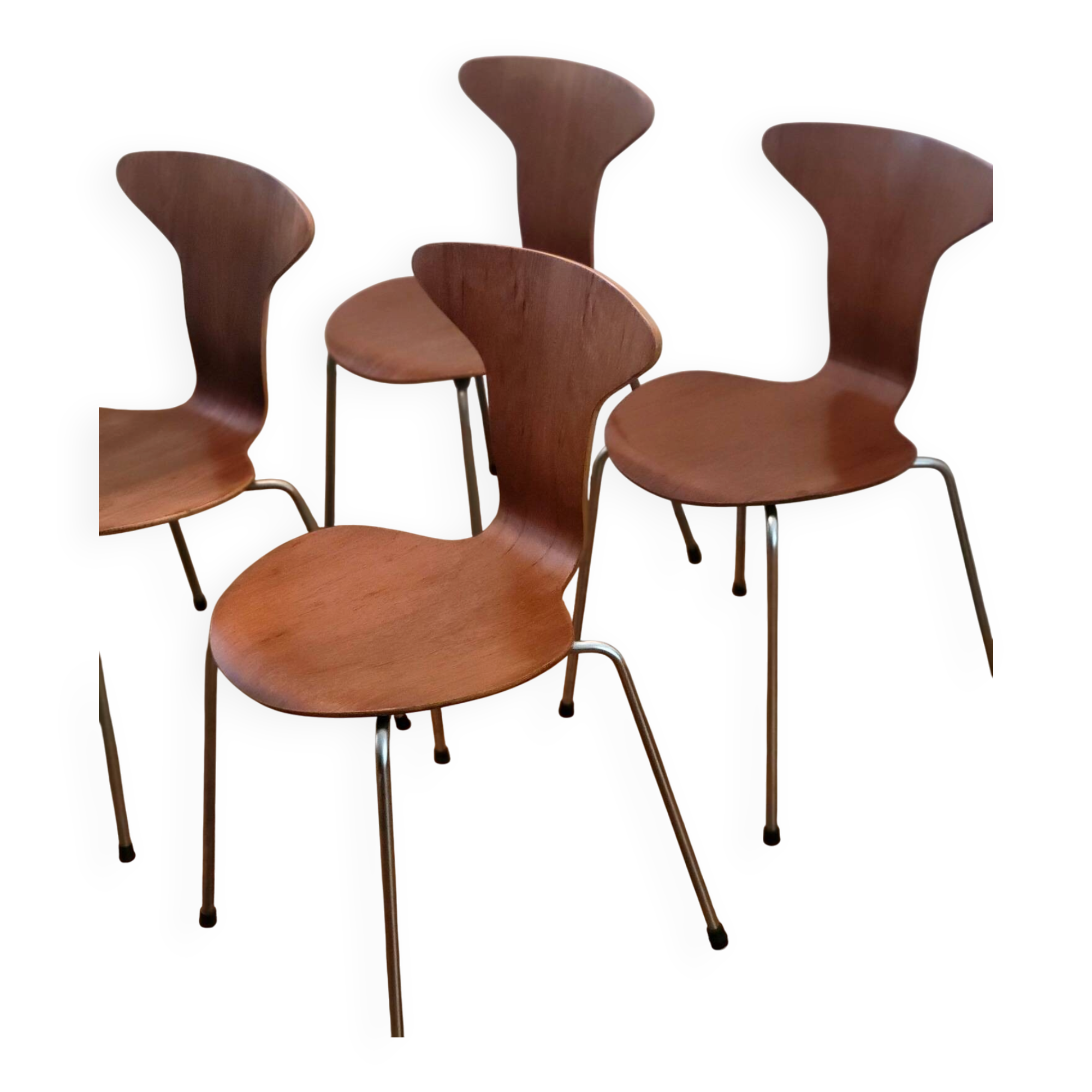 Ensemble de 4 chaises Mosquito par Arne Jacobsen pour Fritz Hansen