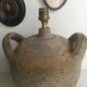 Antique jug lamp stand, color cable of your choice, vintage switch
