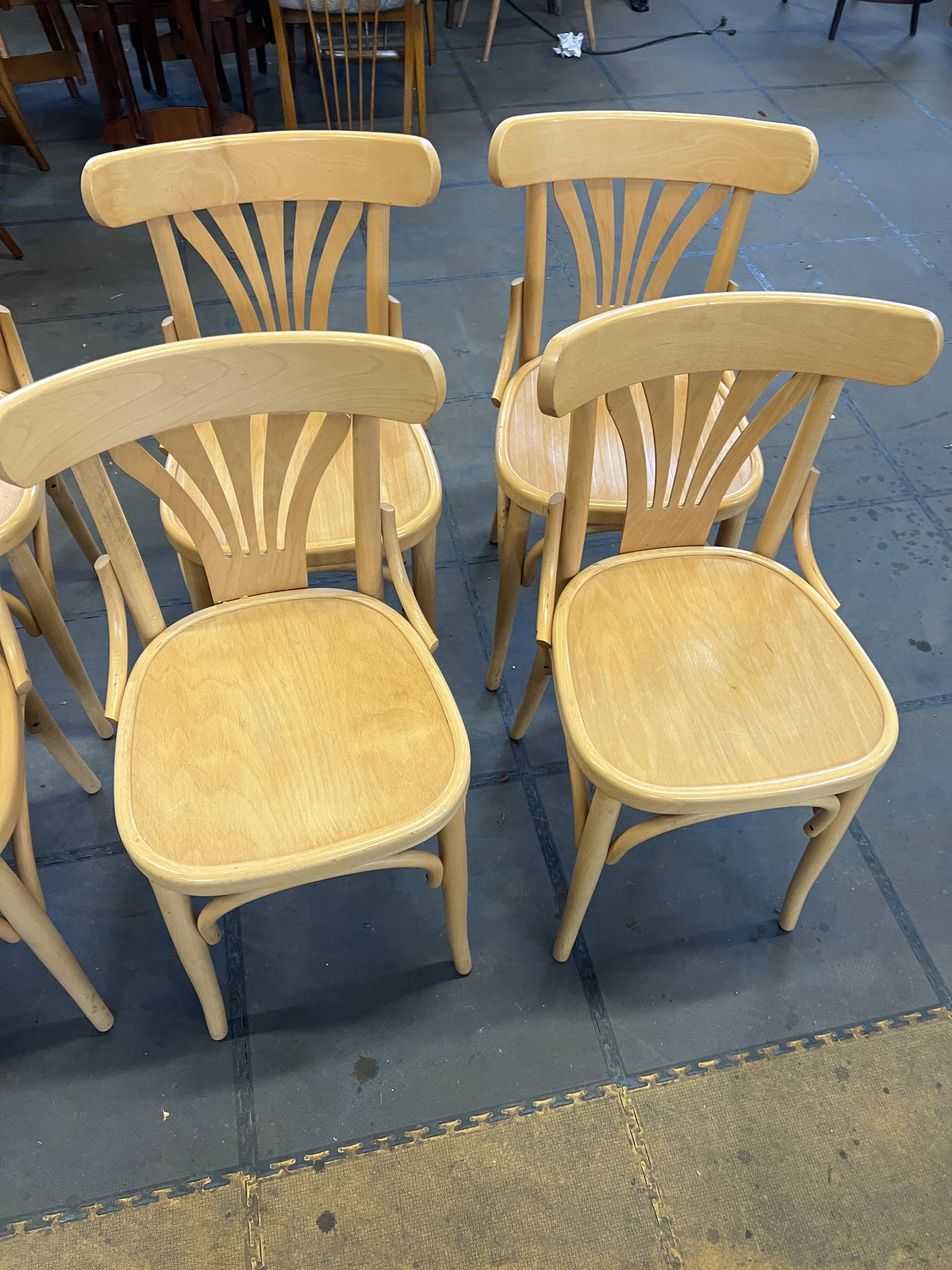 Set of 8 bistro chairs