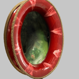 Grande jardinière ovale en céramique rouge “sang-de-bœuf”