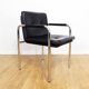 Set of 4 Bauhaus leather armchairs