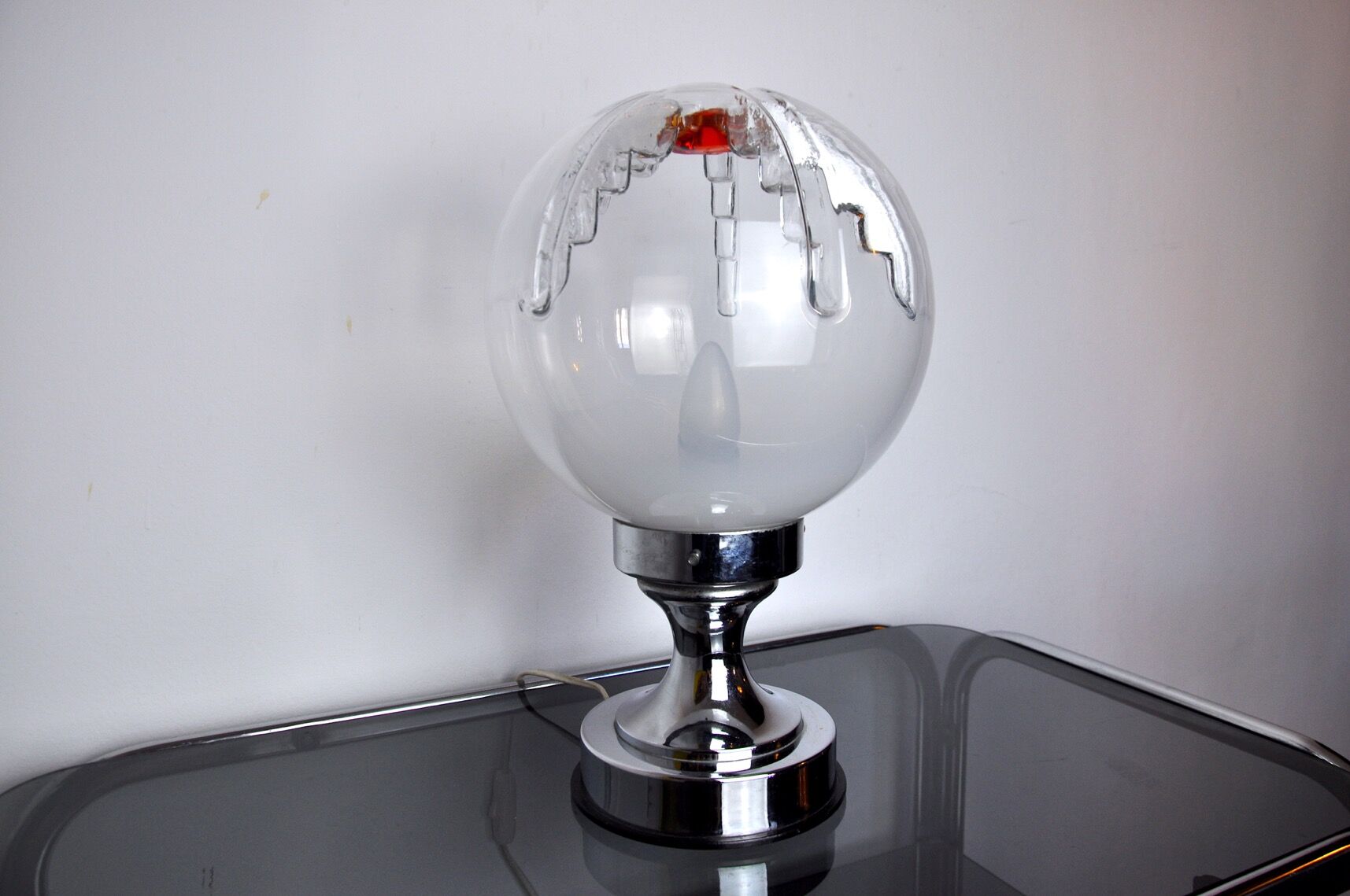 Lamp Mazzega xxl Bicolore, Murano, Italy, 1970