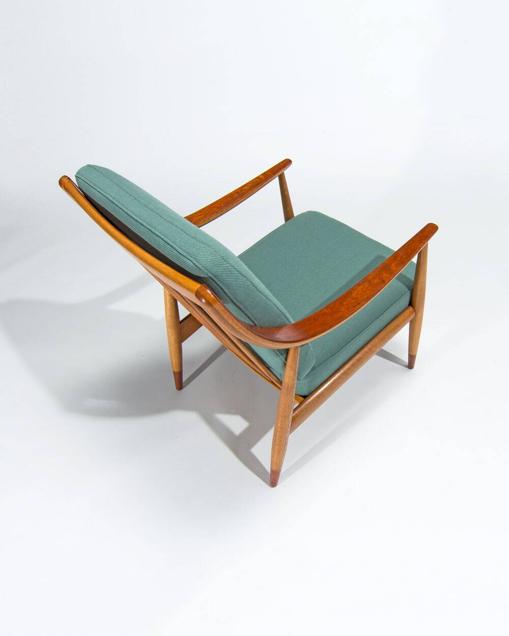 Danish Armchair in Teak & Oak by Pater Hvidt Mid Century