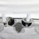 Pair of glass and mirror sconces
