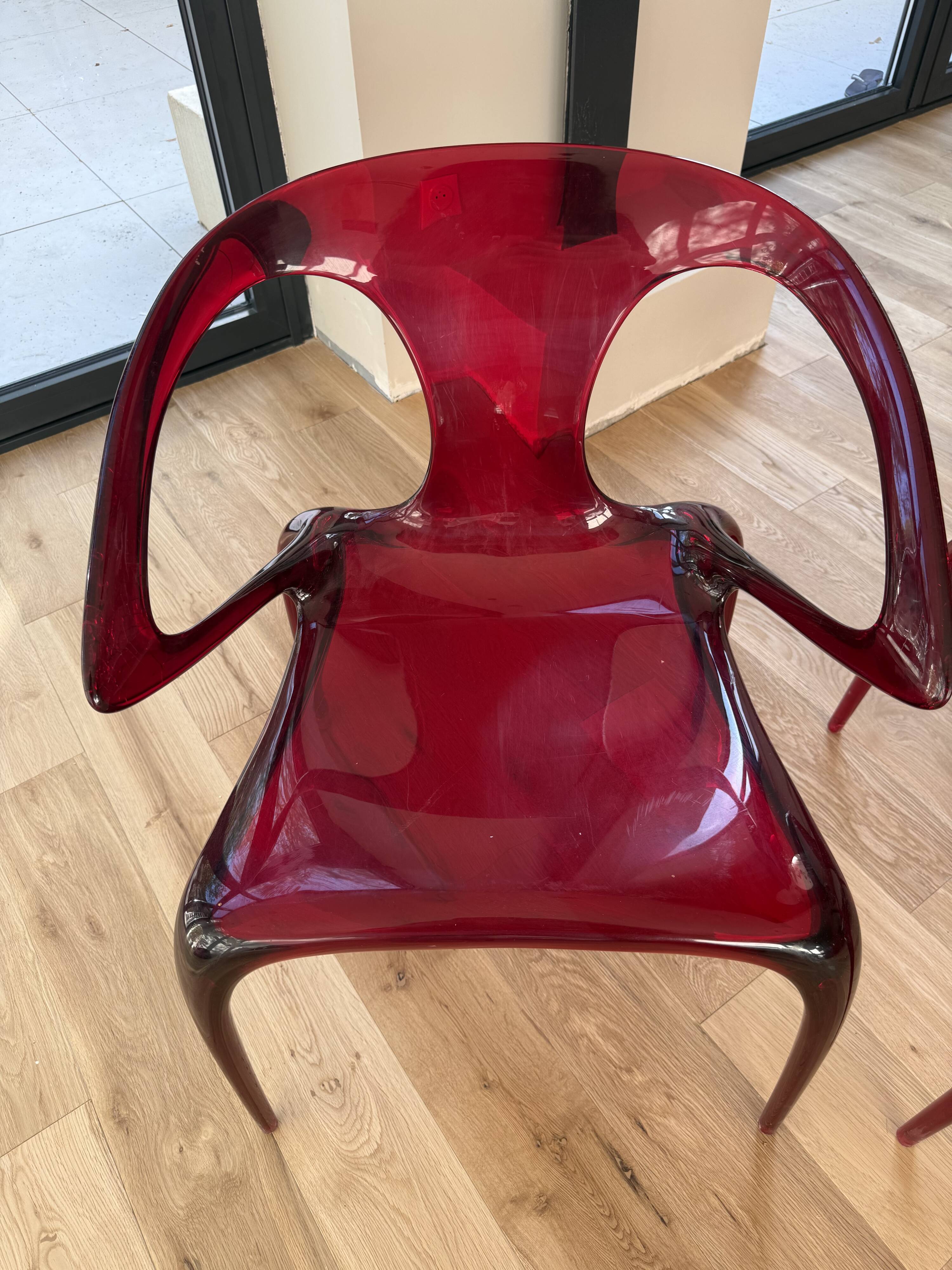 Chaise Ava Rouge - Roche Bobois