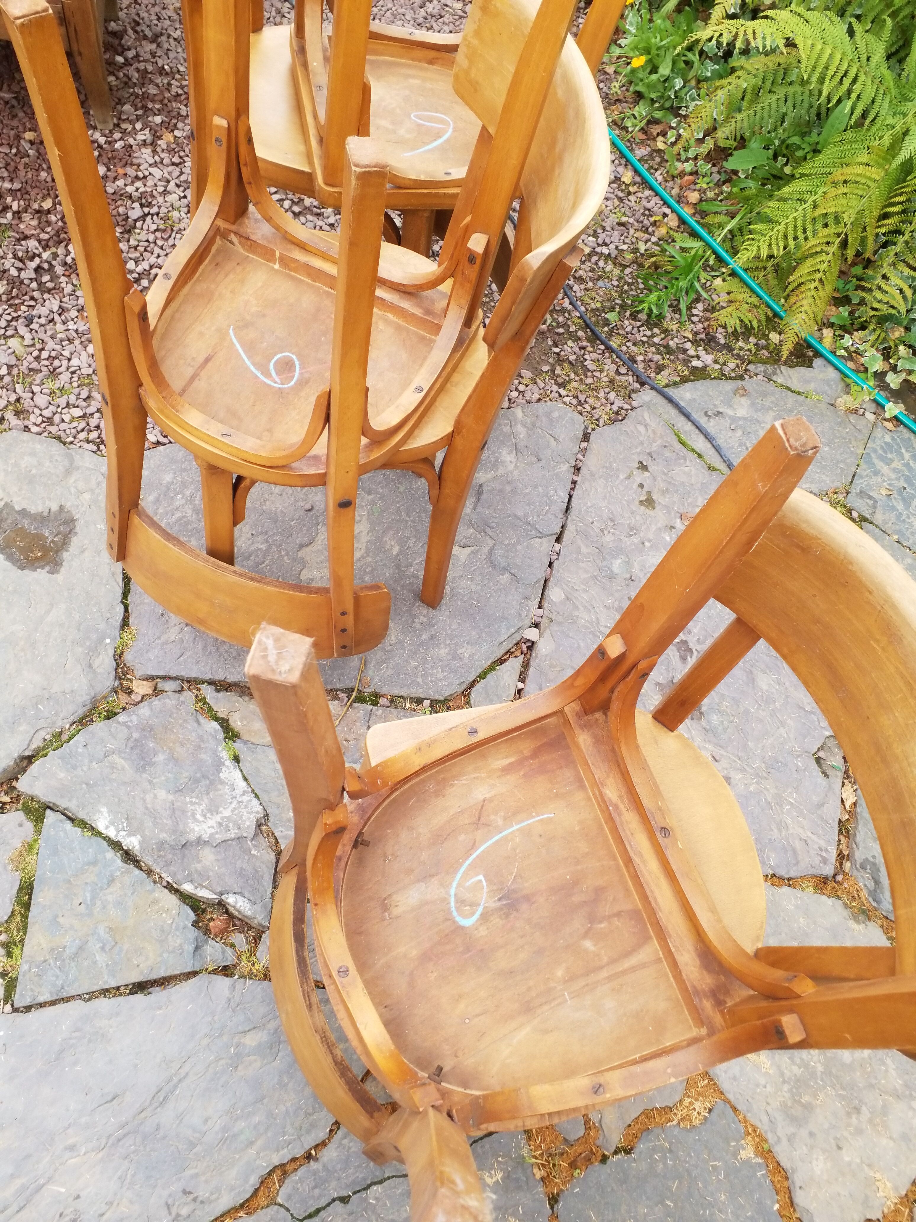 6 bistro chairs