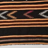 3x12 Pinstriped Kilim Runner Rug, 91x349Cm