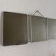 Vintage 1960 triptych barber mirror silvered Arpin - 28 x 70 cm