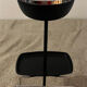 Vintage metal ashtray with magazine holder
