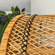 Natural rattan and cane bookshelf – 1970s