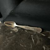 12 silver mocha spoons with flower decoration dating from 1916