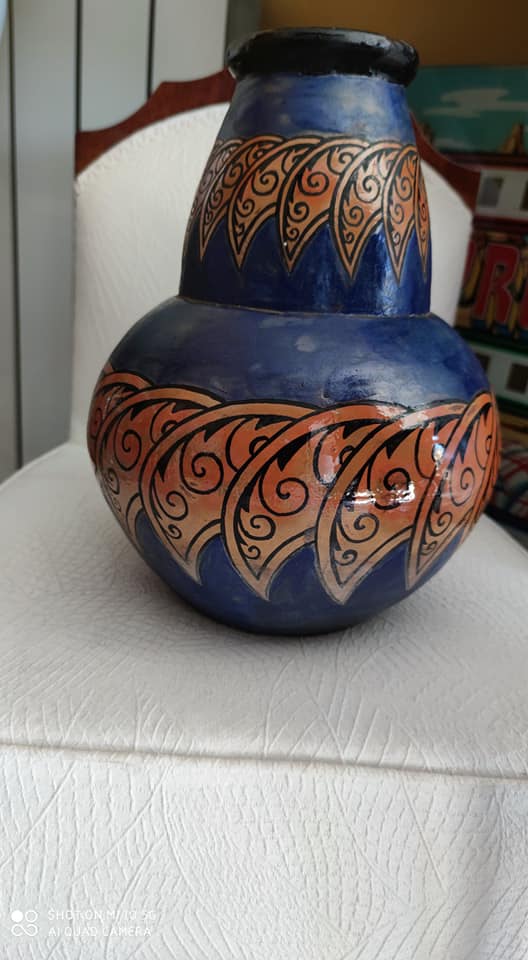 Ceramic vase by Yvonne Brunet in 1931