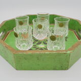 Set of 6 Crystal liquor glasses