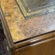 1930s Chippendale English desk in burr walnut