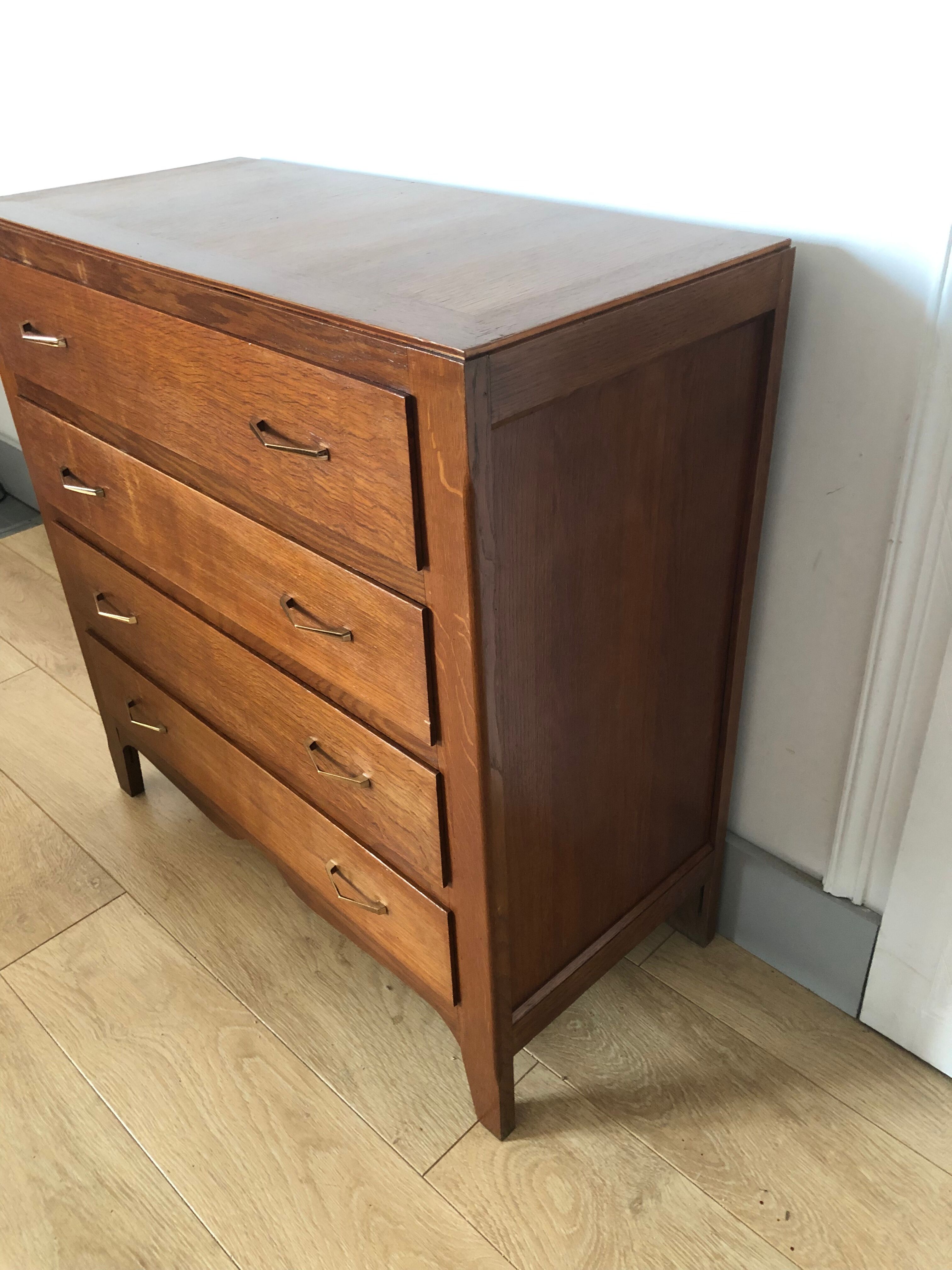 Vintage art deco chest of drawers