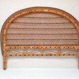 Vintage rattan bed head