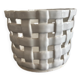 woven ceramic flowerpot