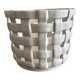 woven ceramic flowerpot