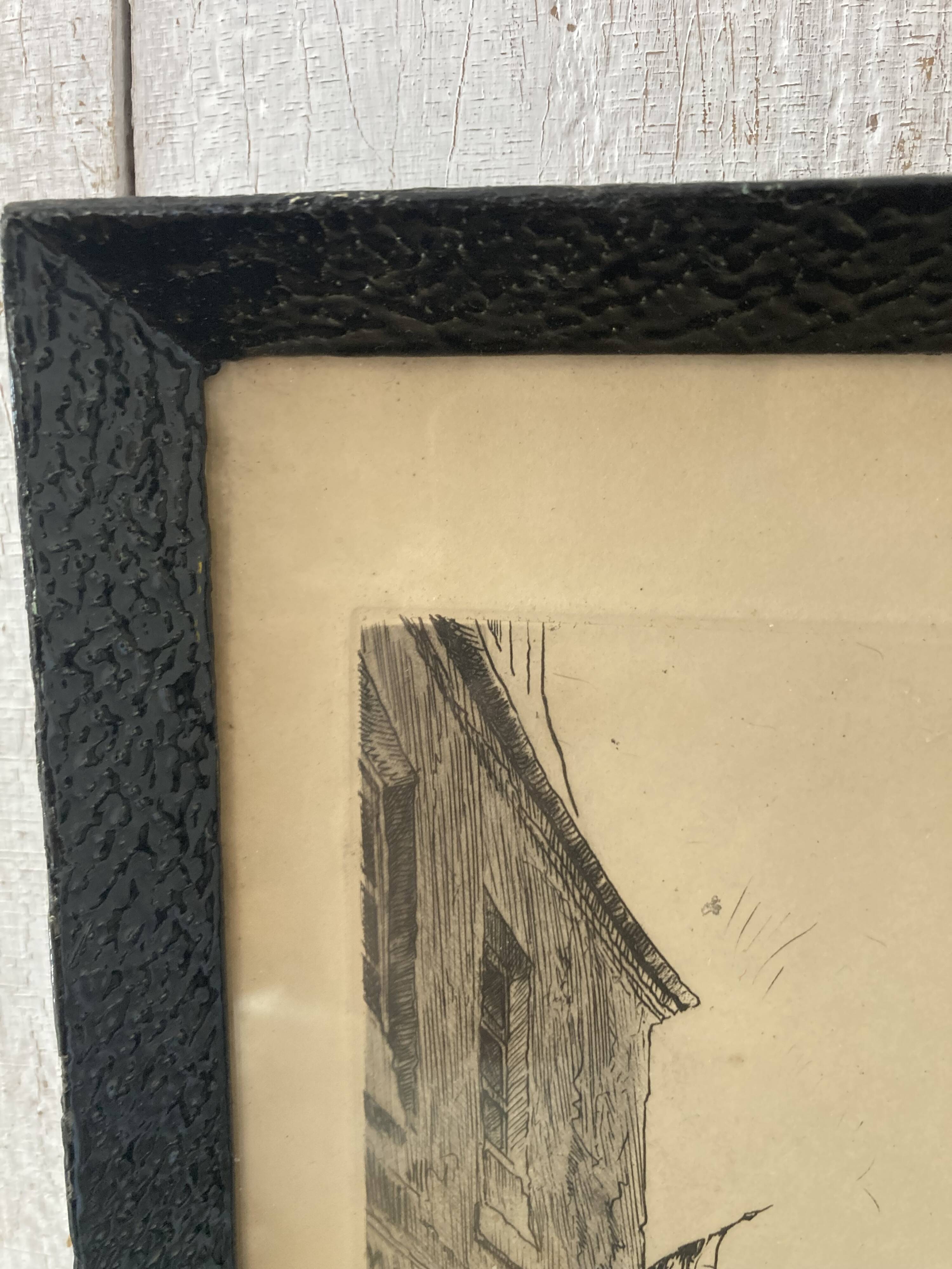 Old illustration of Montmartre