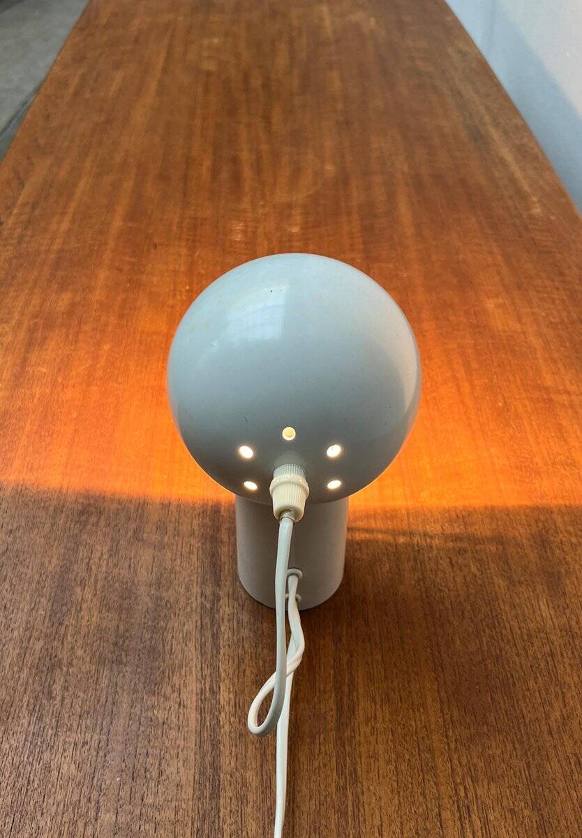 Swiss minimalist magnetic table lamp from the mid-century space age, 1960s.