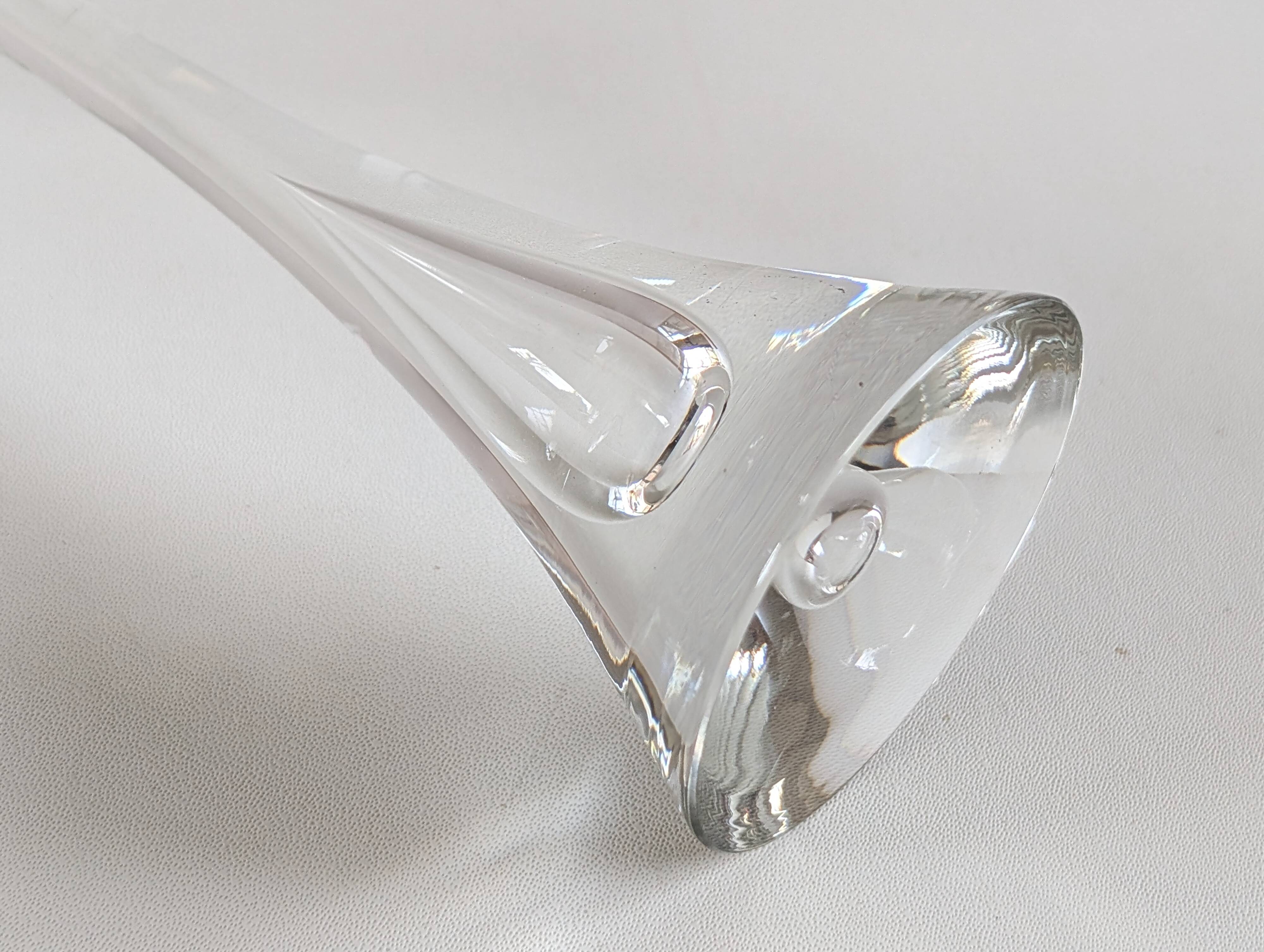 Set of 10 Flight wine glasses from the 60s