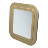 Beige Plastic Mirror by Kartell, Anna Castelli design, Italy 1960s