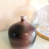 Soliflore ball vase in polychrome ceramic / 70s-80s