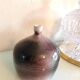 Soliflore ball vase in polychrome ceramic / 70s-80s